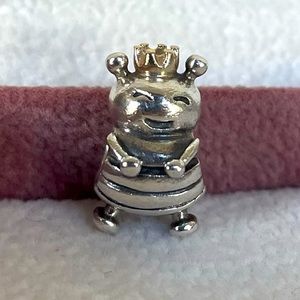 Pandora Sterling Silver 925 & 14k Gold Bee Queen Charm